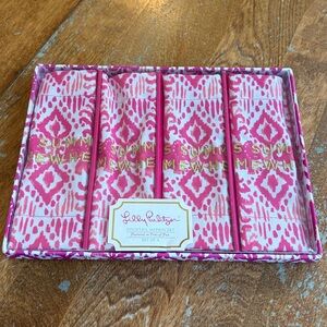 LILLY PULITZER COCKTAIL NAPKINS it’s summer somewhere NWT tons of fun set of 4